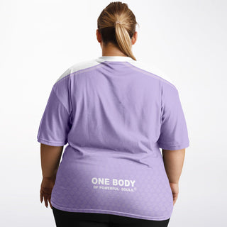 Womens Plus-size T-Shirt - Lavender Mist - Synergetic Heroes