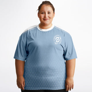 Womens Plus-size T-Shirt - Angel Blue - Synergetic Heroes