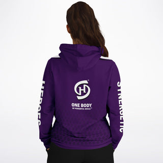 Womens Hoodie - Purple Shield