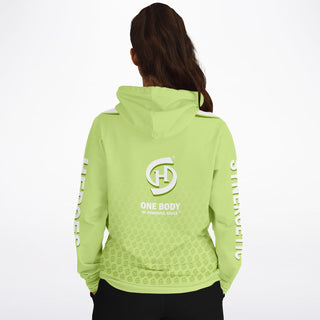 Womens Hoodie - Harmony Green - Synergetic Heroes