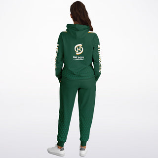 Womens Hoodie & Jogger - Emerald Green - Synergetic Heroes