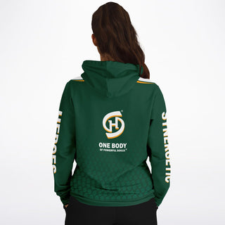 Womens Hoodie - Emerald Green - Synergetic Heroes