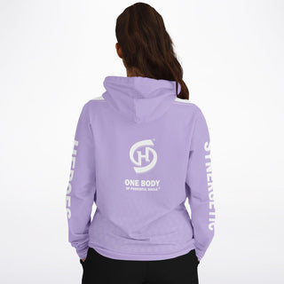 Womens Hoodie - Lavender Mist - Synergetic Heroes