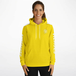 Womens Hoodie - Yellow Sun - Synergetic Heroes