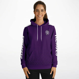 Womens Hoodie - Purple Shield