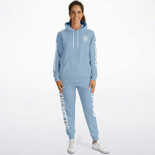 Womens Lettered Hoodie & Jogger - Angel Blue - Synergetic Heroes