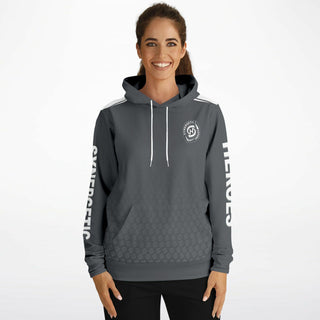 Womens Hoodie - Shadow Gray - Synergetic Heroes