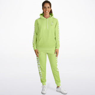 Womens Lettered Hoodie & Jogger - Harmony Green - Synergetic Heroes