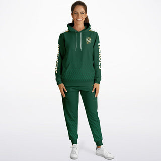 Womens Hoodie & Jogger - Emerald Green - Synergetic Heroes