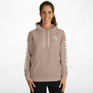 Womens Hoodie - Taupe Stone - Synergetic Heroes