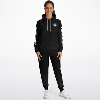 Womens Hoodie & Jogger - Obsidian Black - Synergetic Heroes