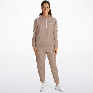 Womens Hoodie & Jogger - Taupe Stone - Synergetic Heroes