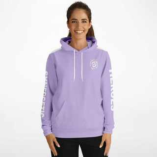 Womens Hoodie - Lavender Mist - Synergetic Heroes