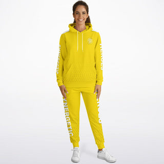 Womens Lettered Hoodie & Jogger - Yellow Sun - Synergetic Heroes