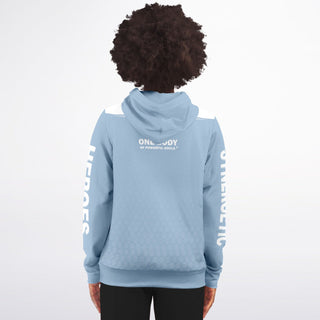 Womens Zip-Up Hoodie - Angel Blue