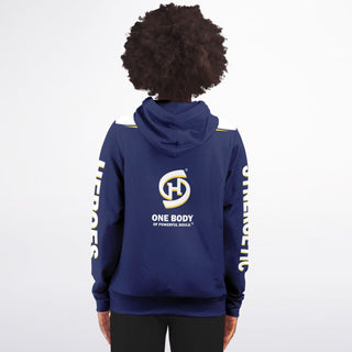 Womens Zip-Up Hoodie - Midnight Blue - Synergetic Heroes