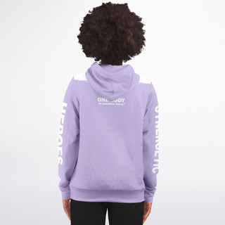 Womens Zip-Up Hoodie - Lavender Mist
