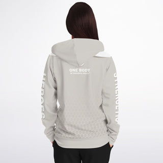 Womens Zip-Up Hoodie - Jade White