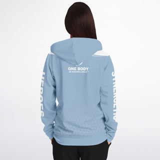 Womens Zip-Up Hoodie - Angel Blue