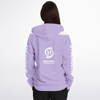 Womens Zip-Up Hoodie - Lavender Mist - Synergetic Heroes