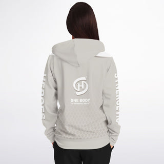 Womens Zip-Up Hoodie - Jade White - Synergetic Heroes