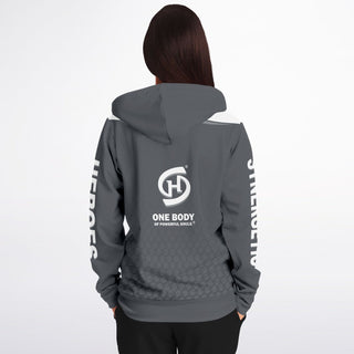 Womens Zip-Up Hoodie - Shadow Gray - Synergetic Heroes