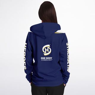 Womens Zip-Up Hoodie - Midnight Blue - Synergetic Heroes