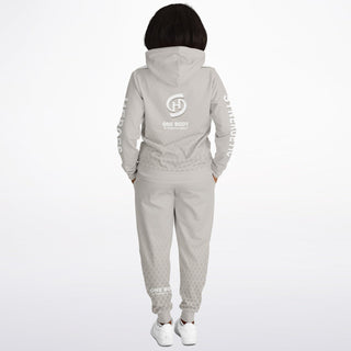 Womens Lettered Hoodie & Jogger - Jade White - Synergetic Heroes