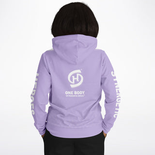 Womens Hoodie - Lavender Mist - Synergetic Heroes