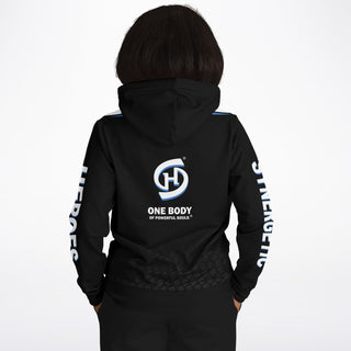 Womens Hoodie - Obsidian Black - Synergetic Heroes