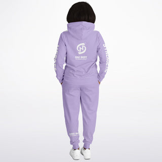 Womens Lettered Hoodie & Jogger - Lavender Mist - Synergetic Heroes