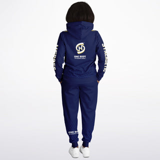 Womens Lettered Hoodie & Jogger - Midnight Blue - Synergetic Heroes