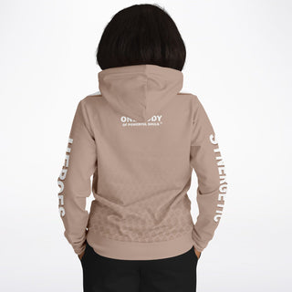 Womens Hoodie - Taupe Stone