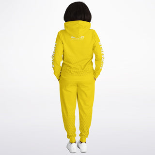 Womens Hoodie & Lettered Jogger - Yellow Sun