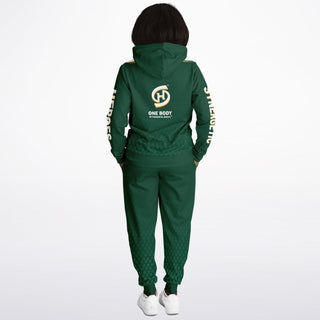 Womens Hoodie & Jogger - Emerald Green - Synergetic Heroes