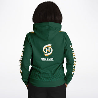 Womens Hoodie - Emerald Green - Synergetic Heroes