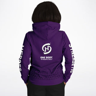 Womens Hoodie - Purple Shield