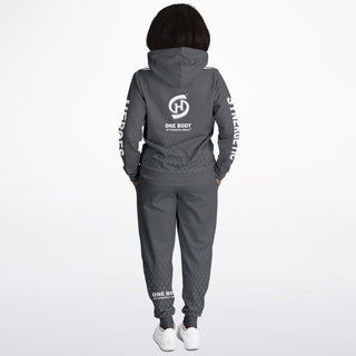 Womens Lettered Hoodie & Jogger - Shadow Gray - Synergetic Heroes