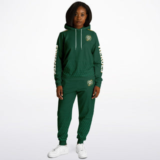 Womens Hoodie & Jogger - Emerald Green - Synergetic Heroes