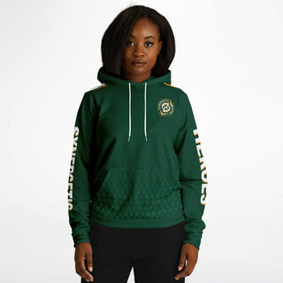 Womens Hoodie - Emerald Green - Synergetic Heroes