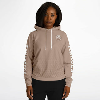 Womens Hoodie - Taupe Stone - Synergetic Heroes