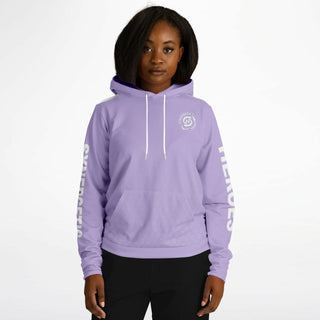 Womens Hoodie - Lavender Mist - Synergetic Heroes