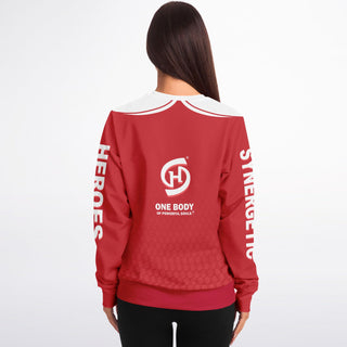 Womens Athletic Sweatshirt - Fire Red