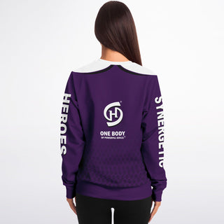 Womens Athletic Sweatshirt - Purple Shield