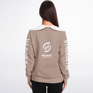 Womens Athletic Sweatshirt - Taupe Stone