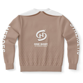 Womens Athletic Sweatshirt - Taupe Stone