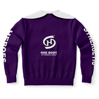 Womens Athletic Sweatshirt - Purple Shield