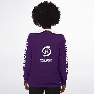 Womens Athletic Sweatshirt - Purple Shield