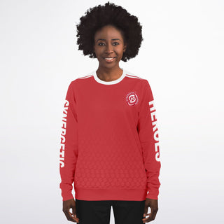 Womens Athletic Sweatshirt - Fire Red