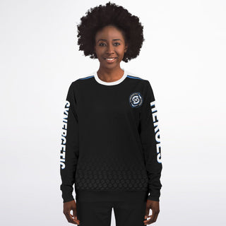 Womens Athletic Sweatshirt - Obsidian Black